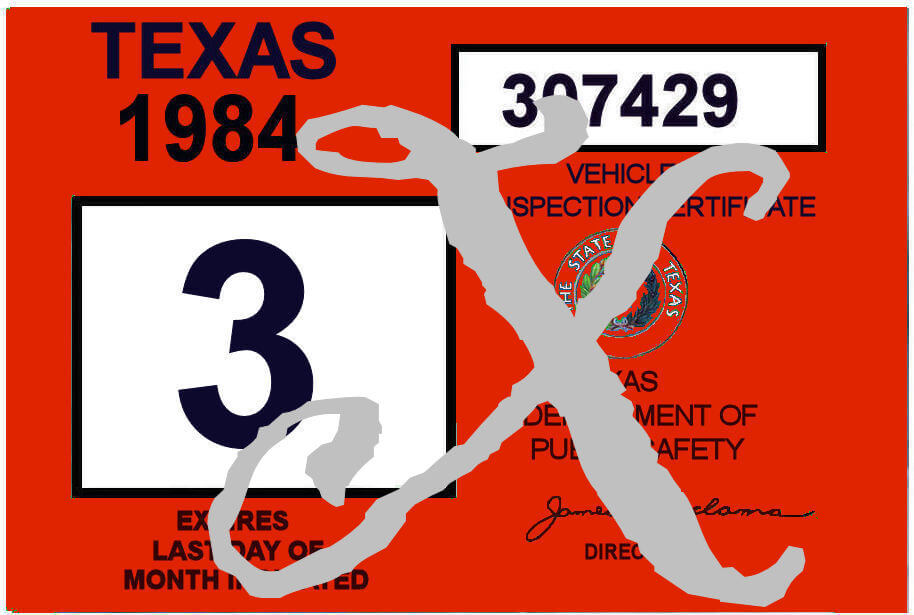 (image for) 1984 Texas Inspection Sticker